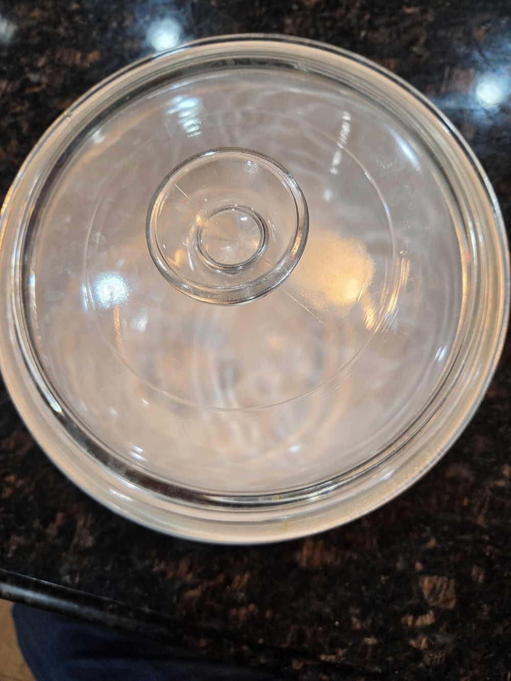 Corningware Clear Glass Serving Bowl Lid - Transparent